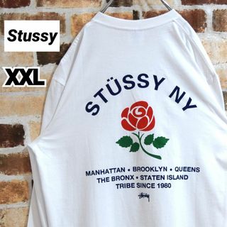 即完品 STUSSY WORLD TOUR フラワーデザインtシャツ XL