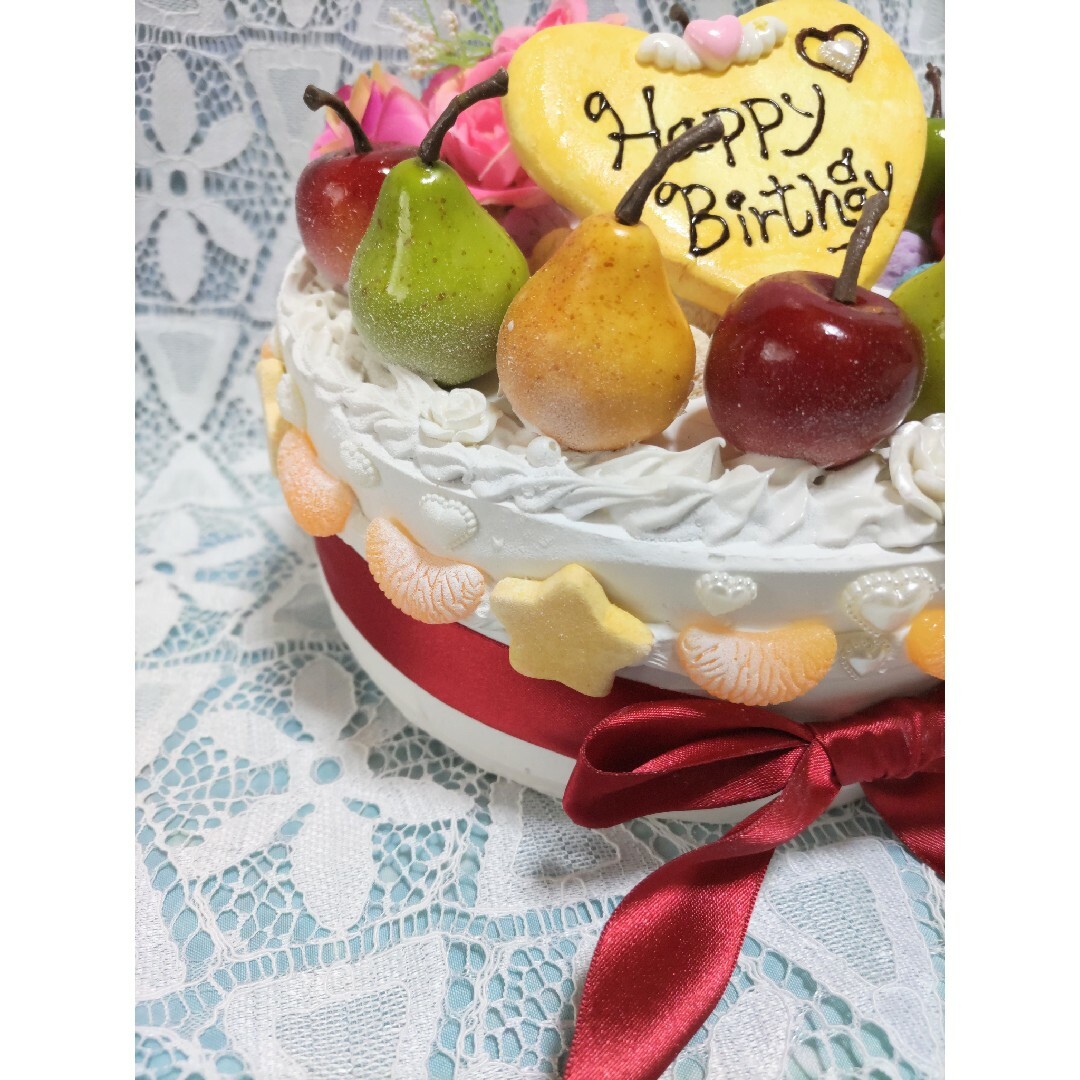 🌼激安sale🌼HAPPY🌟BIRTHDAY🎂ケーキオブジェ① ハンドメイドのパーティー(その他)の商品写真