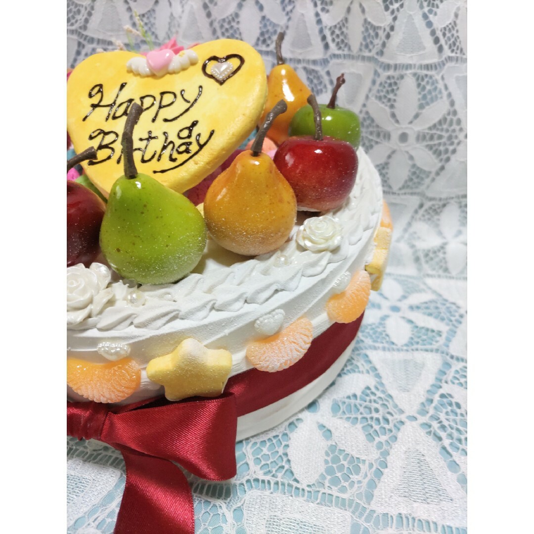 🌼激安sale🌼HAPPY🌟BIRTHDAY🎂ケーキオブジェ① ハンドメイドのパーティー(その他)の商品写真