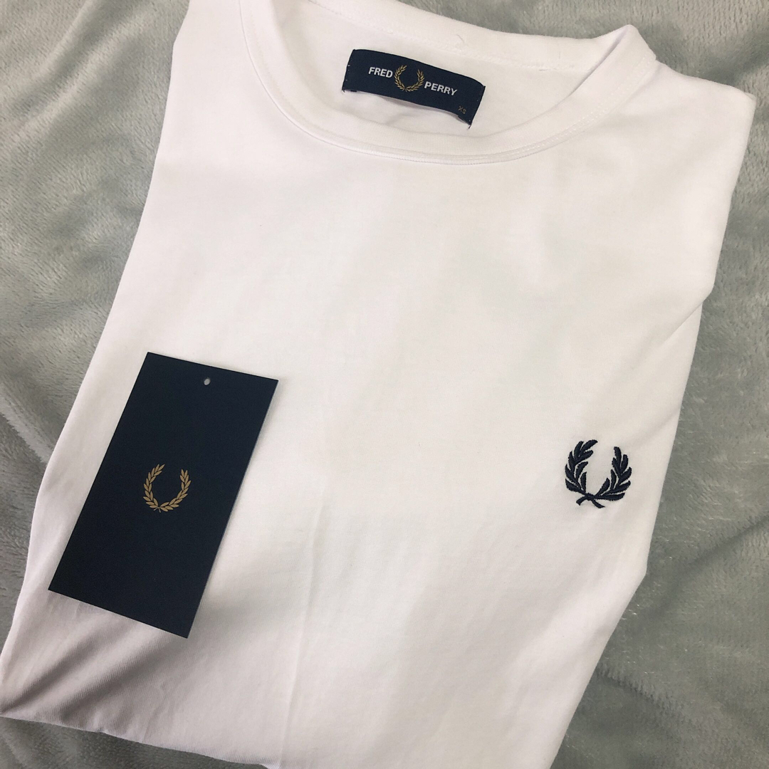 FRED PERRY(フレッドペリー)のFRED PERRY Ringer T-Shirt XSサイズ ホワイト レディースのトップス(Tシャツ(半袖/袖なし))の商品写真