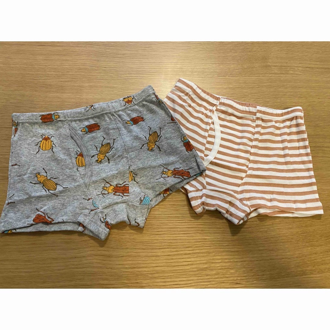 【新品未使用】ボクサーブリーフ パンツ　130cm  昆虫　ボーダー キッズ/ベビー/マタニティのキッズ服男の子用(90cm~)(下着)の商品写真