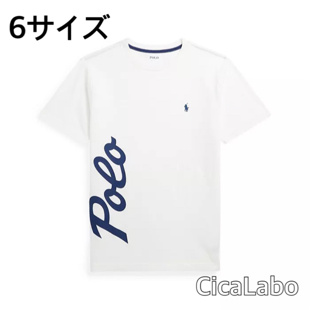 【新品】ラルフローレン ポロロゴ Tシャツ polo ホワイト 6