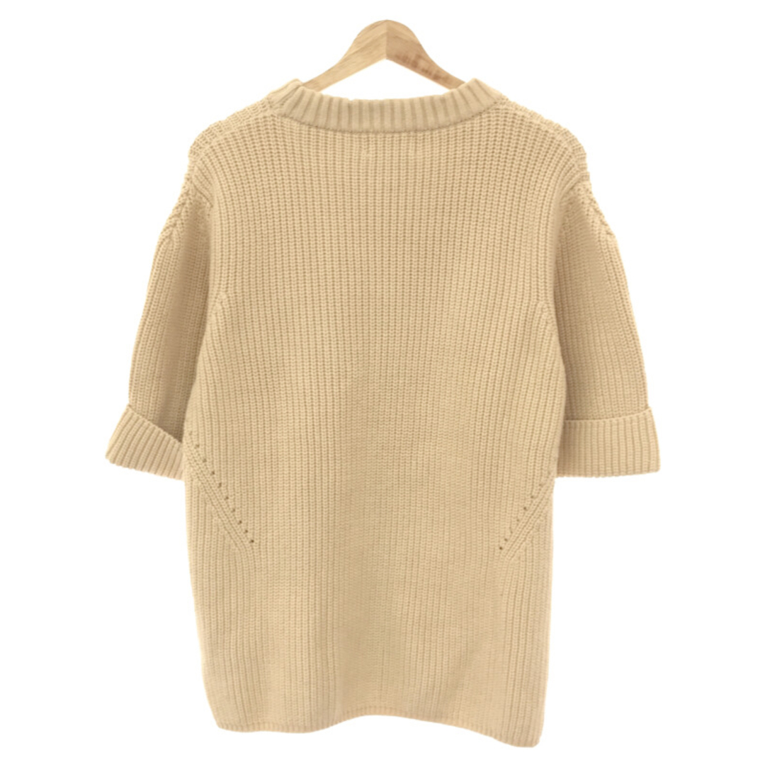 CLANE クラネ 22AW OVER HALF SLEEVE KNIT TOPS ハーフスリーブ ニットトップス アイボリー 1 1