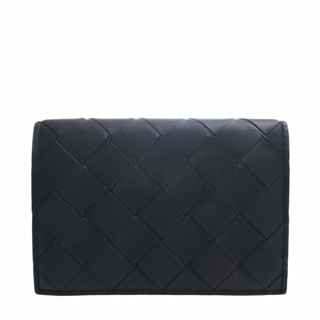 【中古】Bottega Veneta ボッテガヴェネタ イントレチャート レザー 二つ折り 名刺入れ カードケース - ブラック by |  フリマアプリ ラクマ