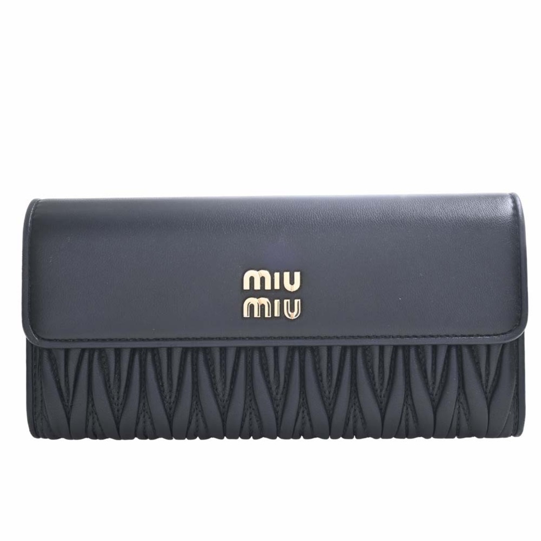 MIU MIU ミュウミュウ 二つ折り財布 ブラック