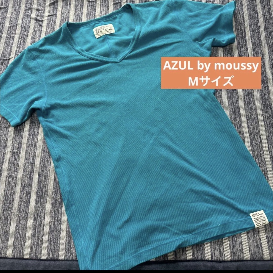 AZUL by moussy(アズールバイマウジー)のAZUL by moussy Mサイズ メンズ Vネック メンズのトップス(Tシャツ/カットソー(半袖/袖なし))の商品写真