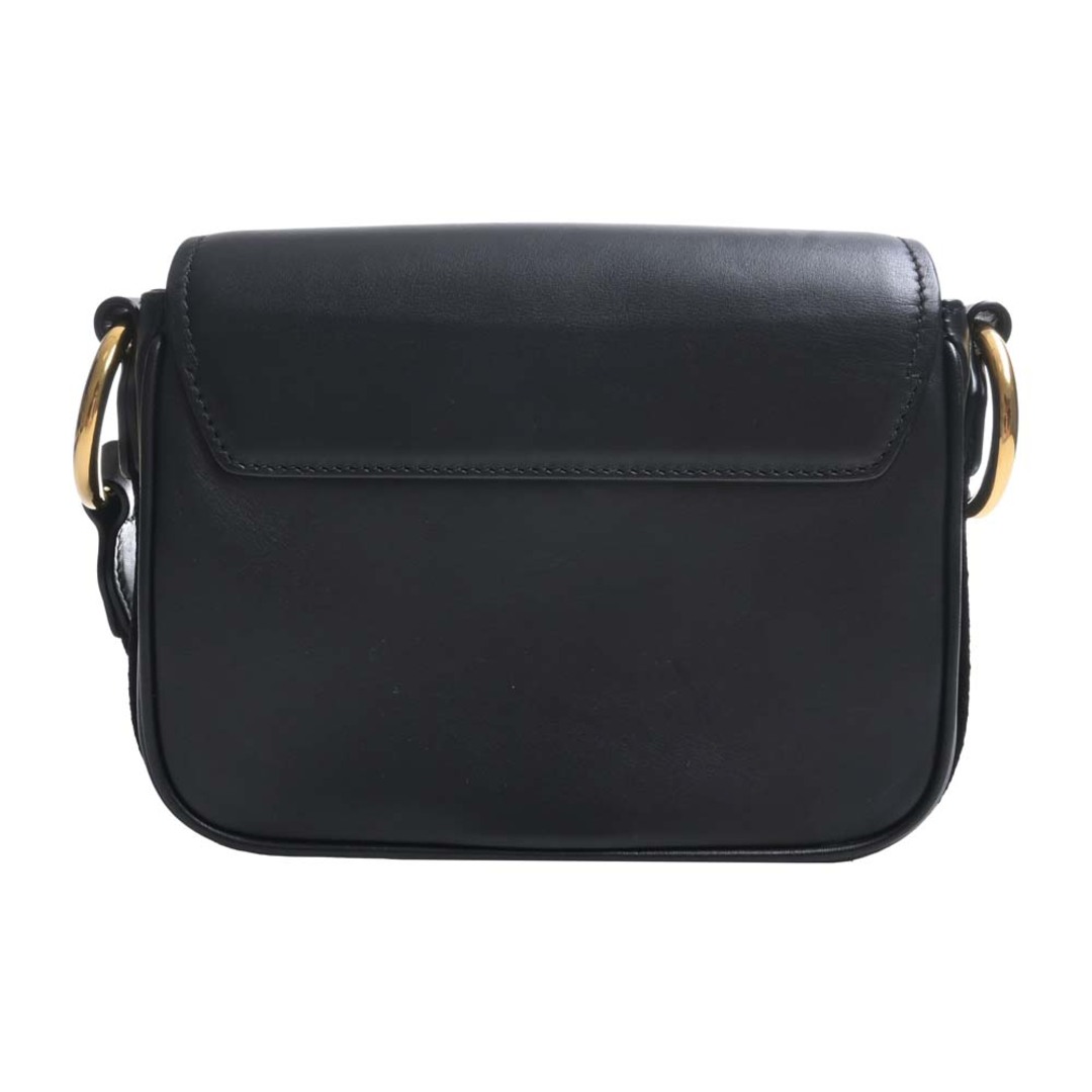 【中古】PRADA プラダ レザー ショルダーバッグ - ブラック by