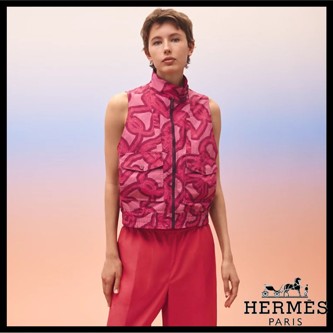 新品未使用　HERMES  エルメス　2023 鐙の幻想 ベスト　ジップ　ジレ