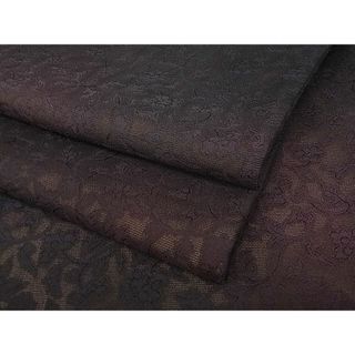 平和屋1■極上 小紋 紗袷 花唐草紋紗 暈し染め やまと誂製 反端付き 逸品 未使用3s20287