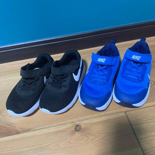 ナイキ(NIKE)のNIKEスニーカー　ブラックとブルー2足セット(スニーカー)