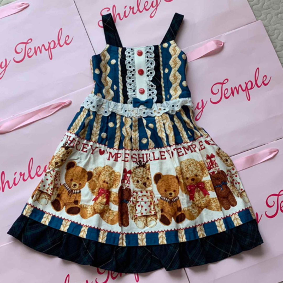 Shirley Temple(シャーリーテンプル)のシャーリーテンプル🎀ジャンパースカート 120 キッズ/ベビー/マタニティのキッズ服女の子用(90cm~)(ワンピース)の商品写真