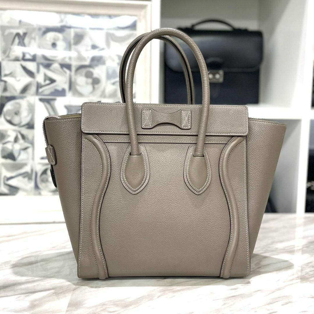 celine   セリーヌ ラゲージ マイクロ スリ ハンドバッグ レザー