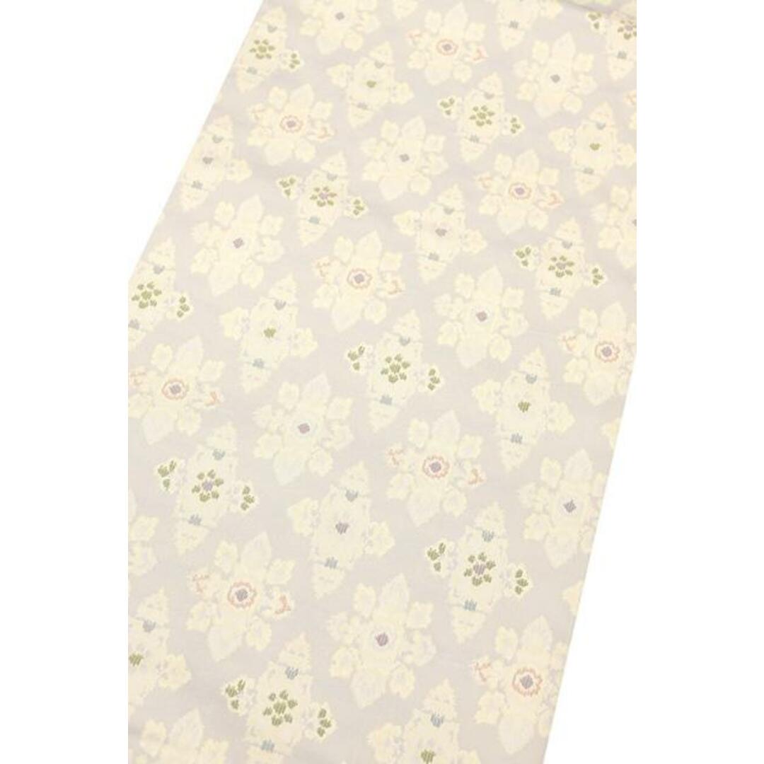 着物だいやす 070□名古屋帯□西陣織 オリエンタル華文 灰白色【正絹 ...