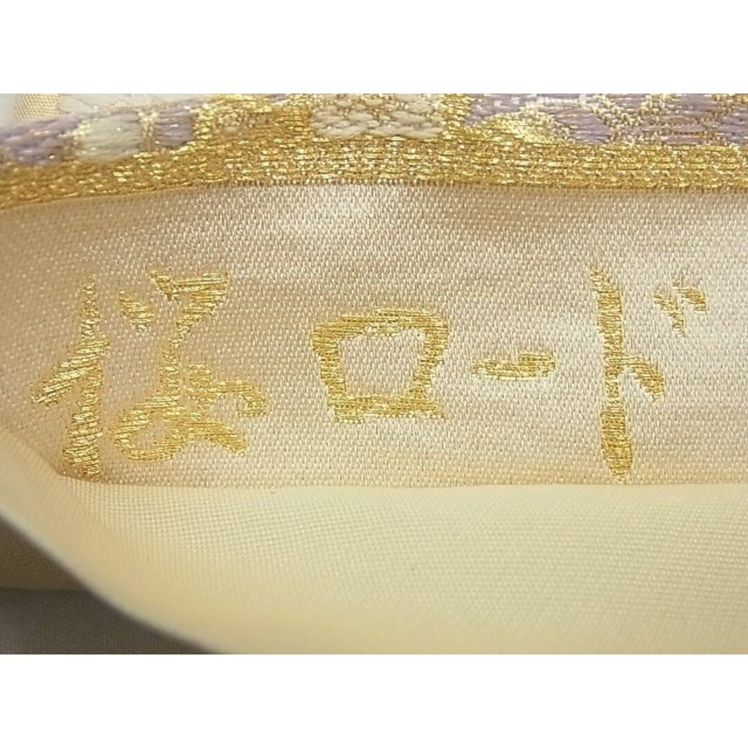 平和屋1□極上 六通柄袋帯 桜ロード 金糸 逸品3s4587 - 帯