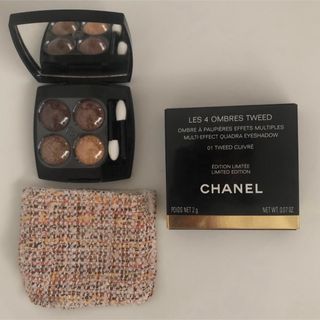 シャネル(CHANEL)のCHANELシャネル レ キャトル オンブル ツイード  01(アイシャドウ)