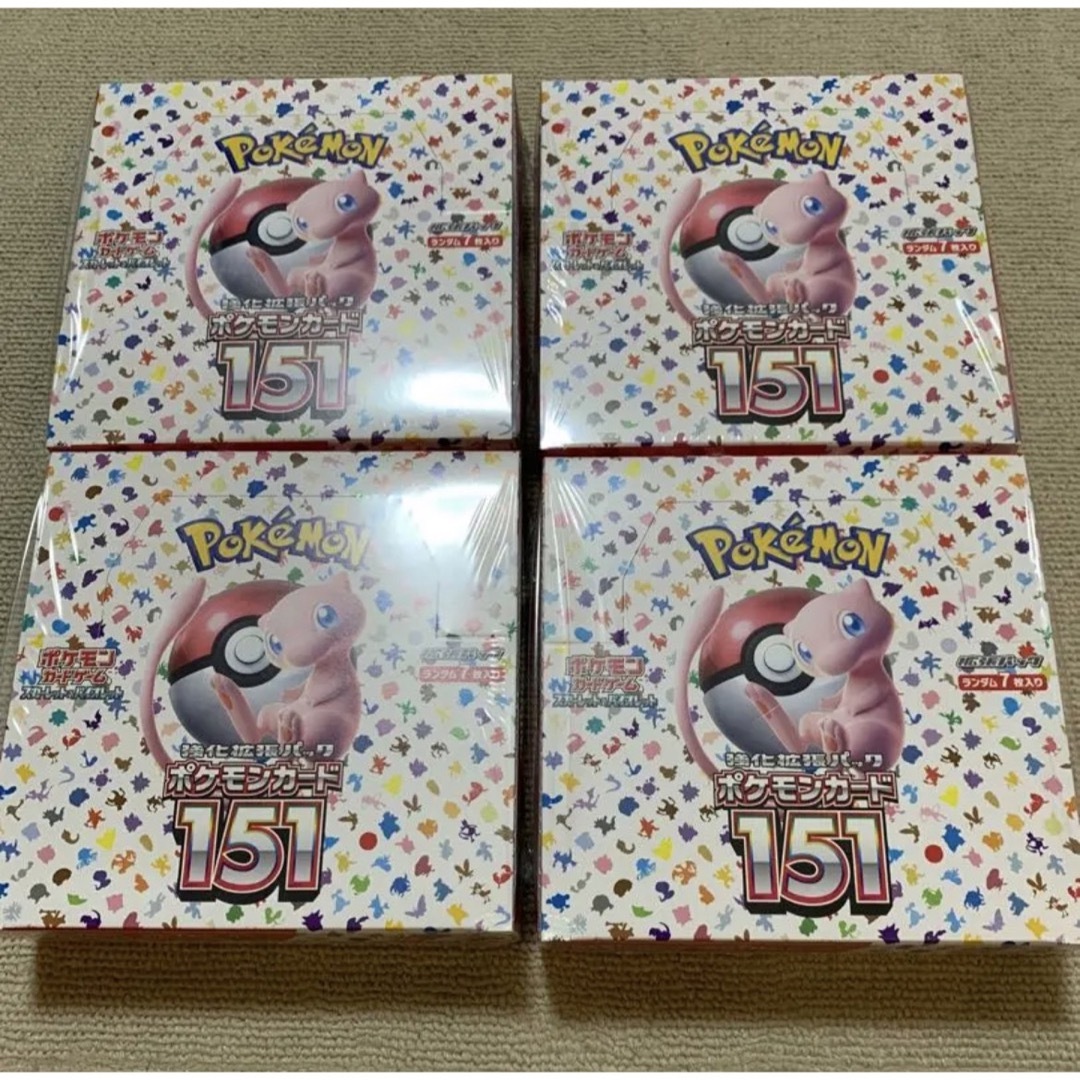 ポケモンカード151　4BOX シュリンク付き