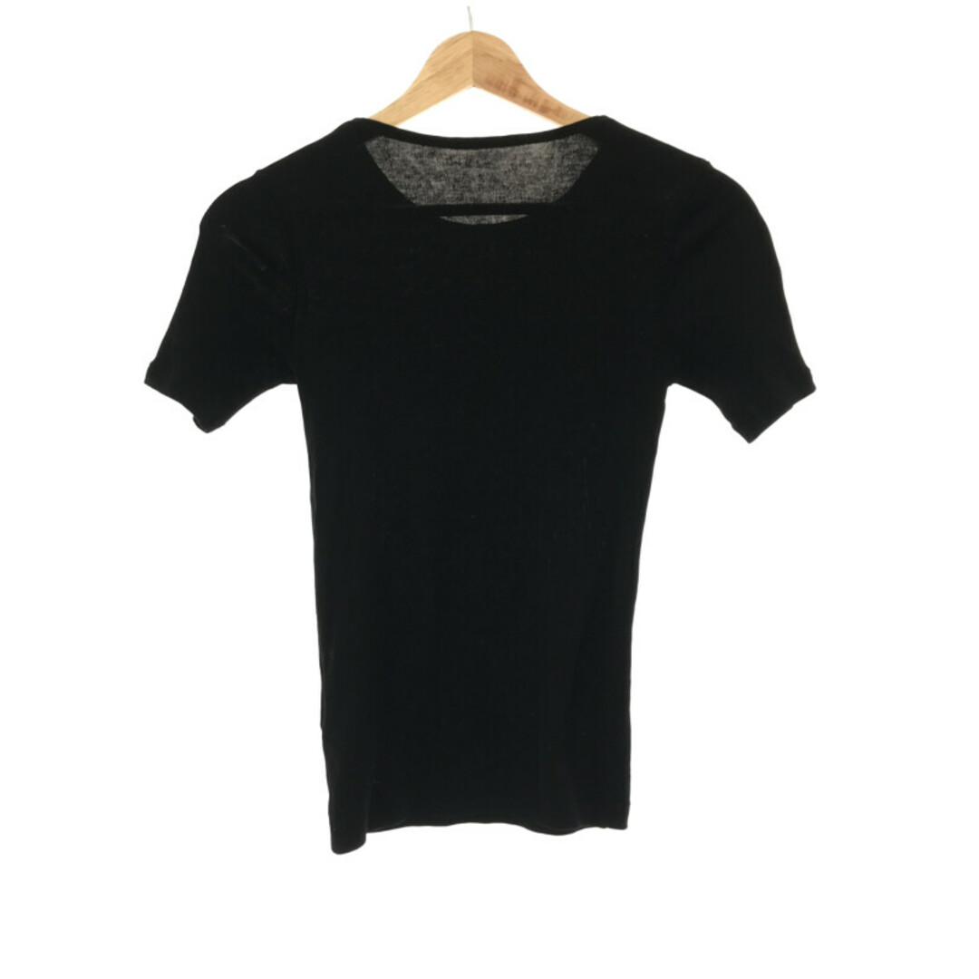 Y's(ワイズ)のY's ワイズ コットンストレッチTシャツ ブラック 3 レディースのトップス(Tシャツ(半袖/袖なし))の商品写真