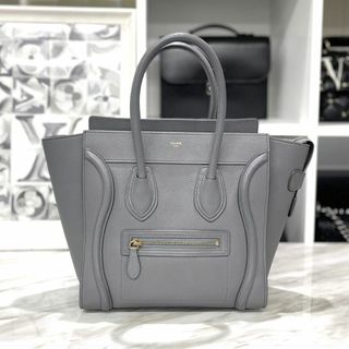 セリーヌ(celine)のセリーヌ　ラゲージ　マイクロ　コール　レザー　ハンドバッグ　2021年(ハンドバッグ)