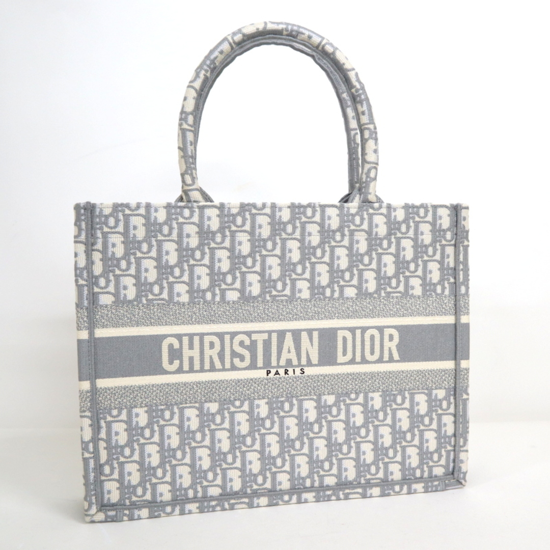 キャンバス【Christian Dior】クリスチャンディオール ミディアムブックトート トロッターオブリーク エクリュ グレー M1296ZRIWM932/hm09568ko