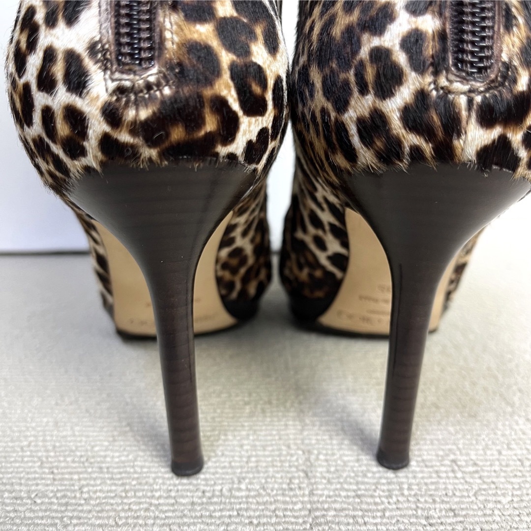 35 JIMMY CHOO ショートブーツ レオパード　豹柄　ジミーチュウ 5