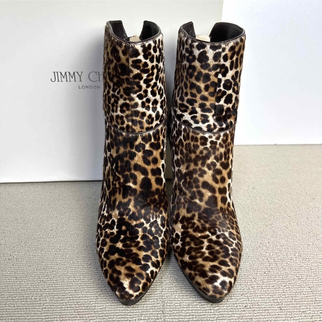 35 JIMMY CHOO ショートブーツ レオパード　豹柄　ジミーチュウ 1