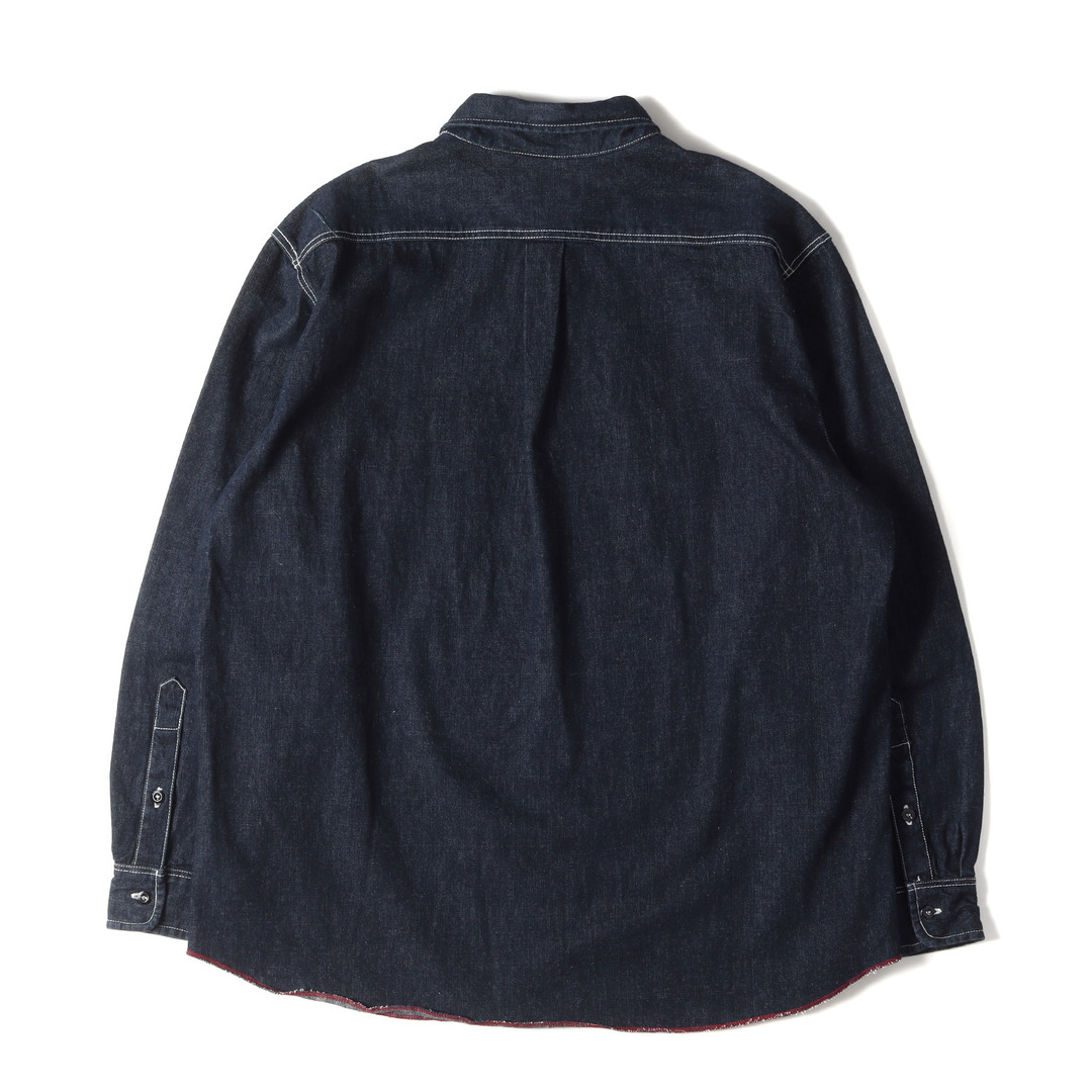 STUSSY(ステューシー)のSTUSSY ステューシー シャツ サイズ:XL 90s 紺タグ デニム ワーク シャツ USA製 インディゴ ブルー ネイビー トップス カジュアルシャツ 長袖 ブランド アーカイブ 【メンズ】【中古】 メンズのトップス(シャツ)の商品写真