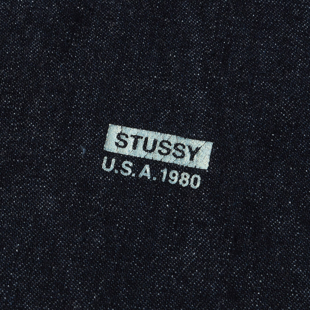 STUSSY ステューシー シャツ サイズ:XL 90s 紺タグ デニム ワーク シャツ USA製 インディゴ ブルー ネイビー トップス  カジュアルシャツ 長袖 ブランド アーカイブ 【メンズ】【中古】