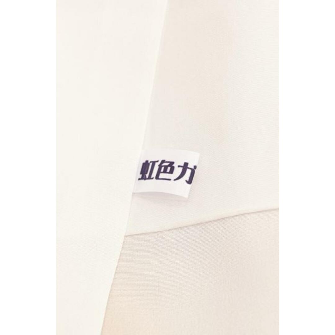 着物だいやす 694□小紋□菱健 浜ちりめん 桜吹雪文 花弁 灰桜色 特選