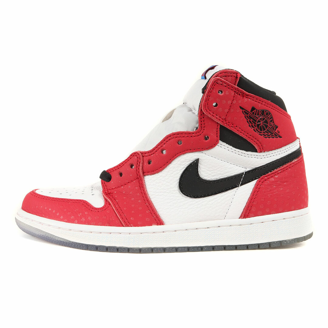 NIKE ナイキ サイズ:25.0cm AIR JORDAN 1 RETRO HIGH OG SPIDER-MAN (555088-602) 2018年 エアジョーダン1 レトロ ハイ スパイダーマン ジムレッド ホワイト 赤白 US7 ハイカット スニーカー シューズ 靴【メンズ】