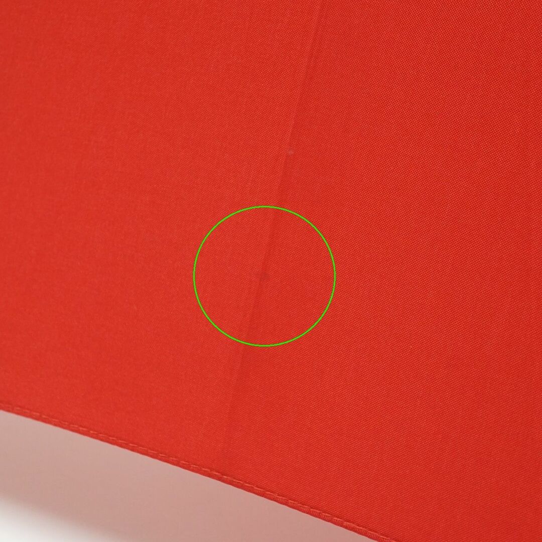 WAKAO ワカオ 傘 USED美品 バンブークラシック シンプル レッド 赤 無地 富士絹 高級 55cm KR A0159 7
