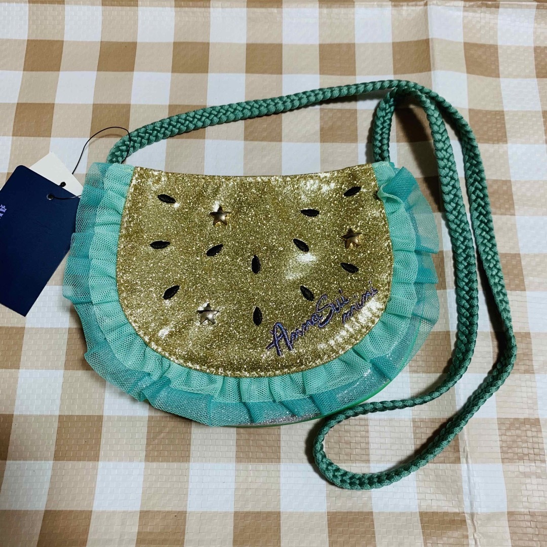 ANNA SUI mini(アナスイミニ)の新品　アナスイミニ　スイカ　ミニポシェット　ベビー　F キッズ/ベビー/マタニティのこども用バッグ(ポシェット)の商品写真