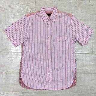 コムデギャルソンオム(COMME des GARCONS HOMME)の17ss ギャルソン オム クレイジー ドッキング シャツ ストライプ チェック(シャツ)