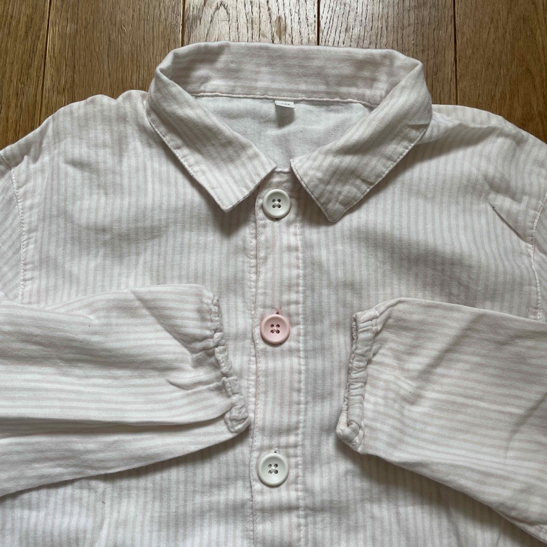 【75%OFF!】 無印良品 長袖ガーゼパジャマ 90〜100㎝