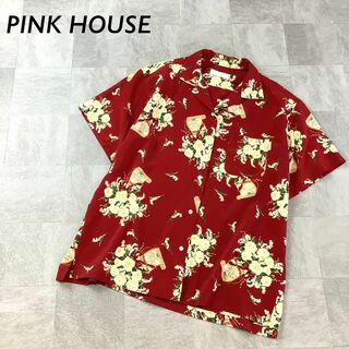 ピンクハウス　キューピー黒Lサイズアロハシャツ