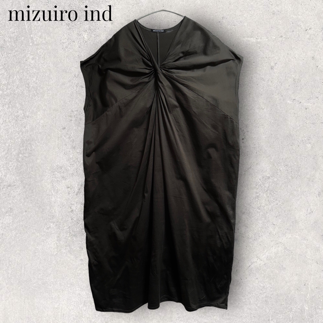 mizuiro ind(ミズイロインド)のmizuiro ind ねじりワンピース ミズイロインド レディースのワンピース(ロングワンピース/マキシワンピース)の商品写真