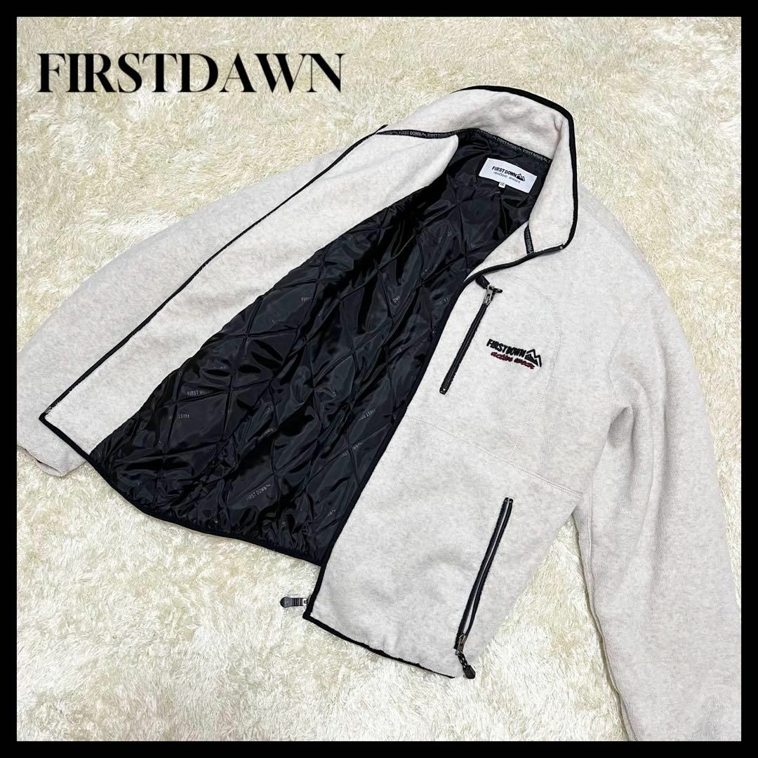 ✨内側総柄.美品✨FIRSTDOWN フリースジャケット キルティング LL | フリマアプリ ラクマ