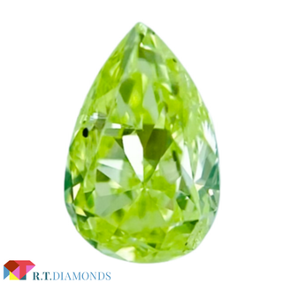 FANCY INTENSE YELLOW GREEN 0.100ct X(その他)