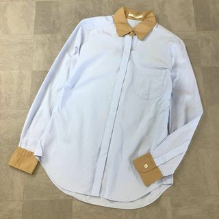 ベイジ(BEIGE,)の美品 BEIGE, ベイジ バイカラー 長袖 デザインシャツ 4 XL(シャツ/ブラウス(長袖/七分))