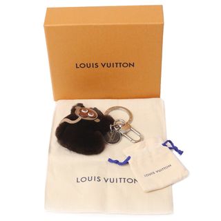 Aランク ルイ・ヴィトン ビジューサック・ワイルドファー M68450 ミンクファー ピンク LOUIS VUITTON チャーム キーホルダー キーリング