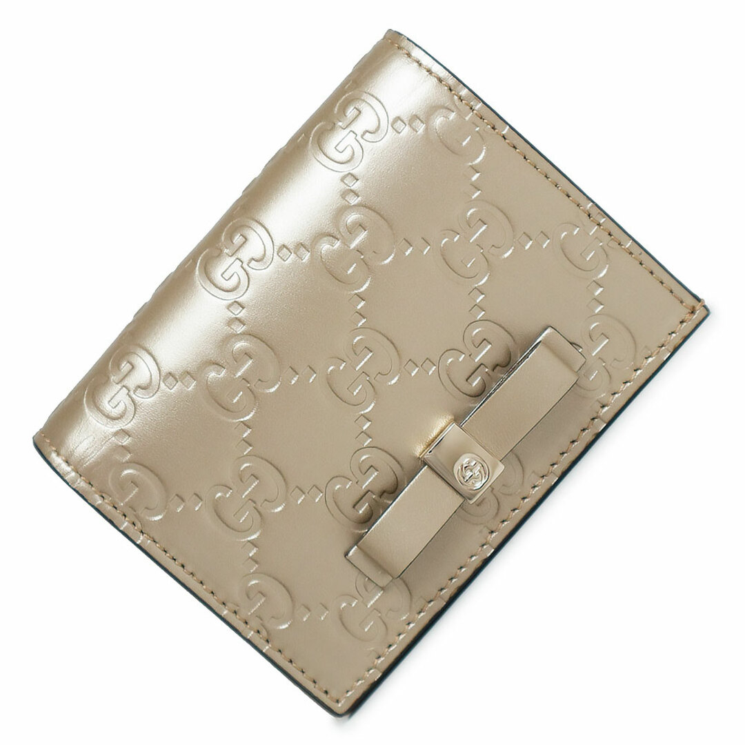 Gucci - グッチ リボン シグネチャー カードケース コンパクト 二