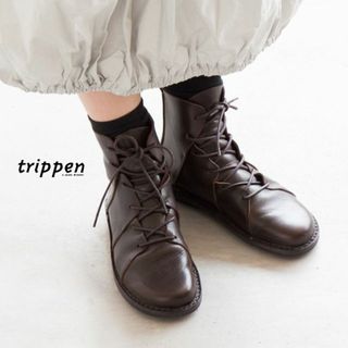 美品 trippen トリッペン NOMAD ノマド レザーショートブーツ 36