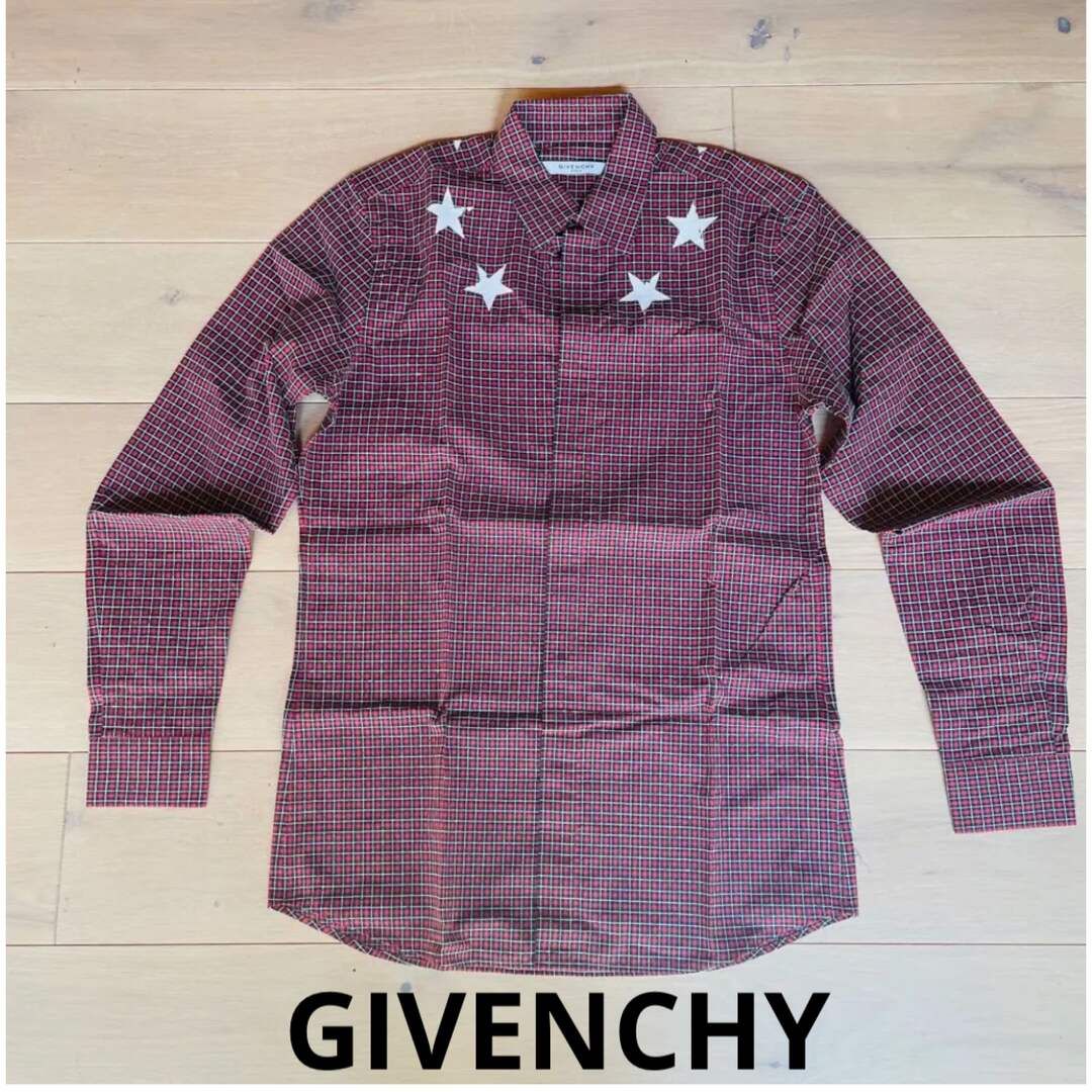 GIVENCHY ジバンシィ 星　チェックシャツ　メンズ