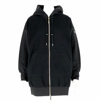 タトラス パーカー ジップアップ ブラック アウター カシマ #02 サイズ-