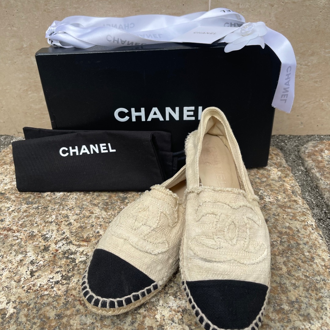 CHANEL - CHANEL エスパドリーユ 38 G27627X08086の通販 by S shoping ...