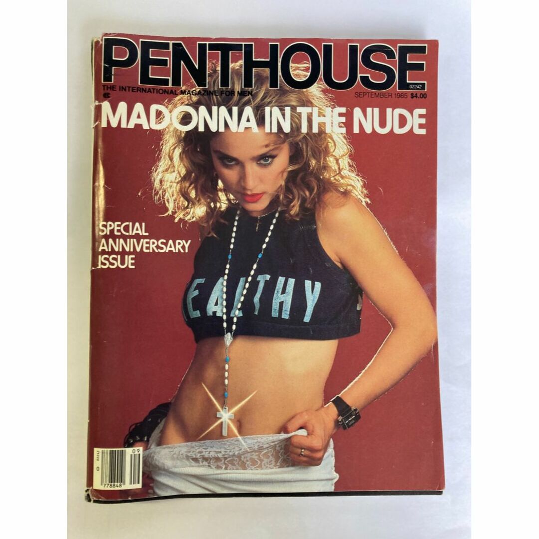 PENTHOUSE誌　USA　1985年9月号　マドンナモノクロ写真　値下げ エンタメ/ホビーの雑誌(音楽/芸能)の商品写真