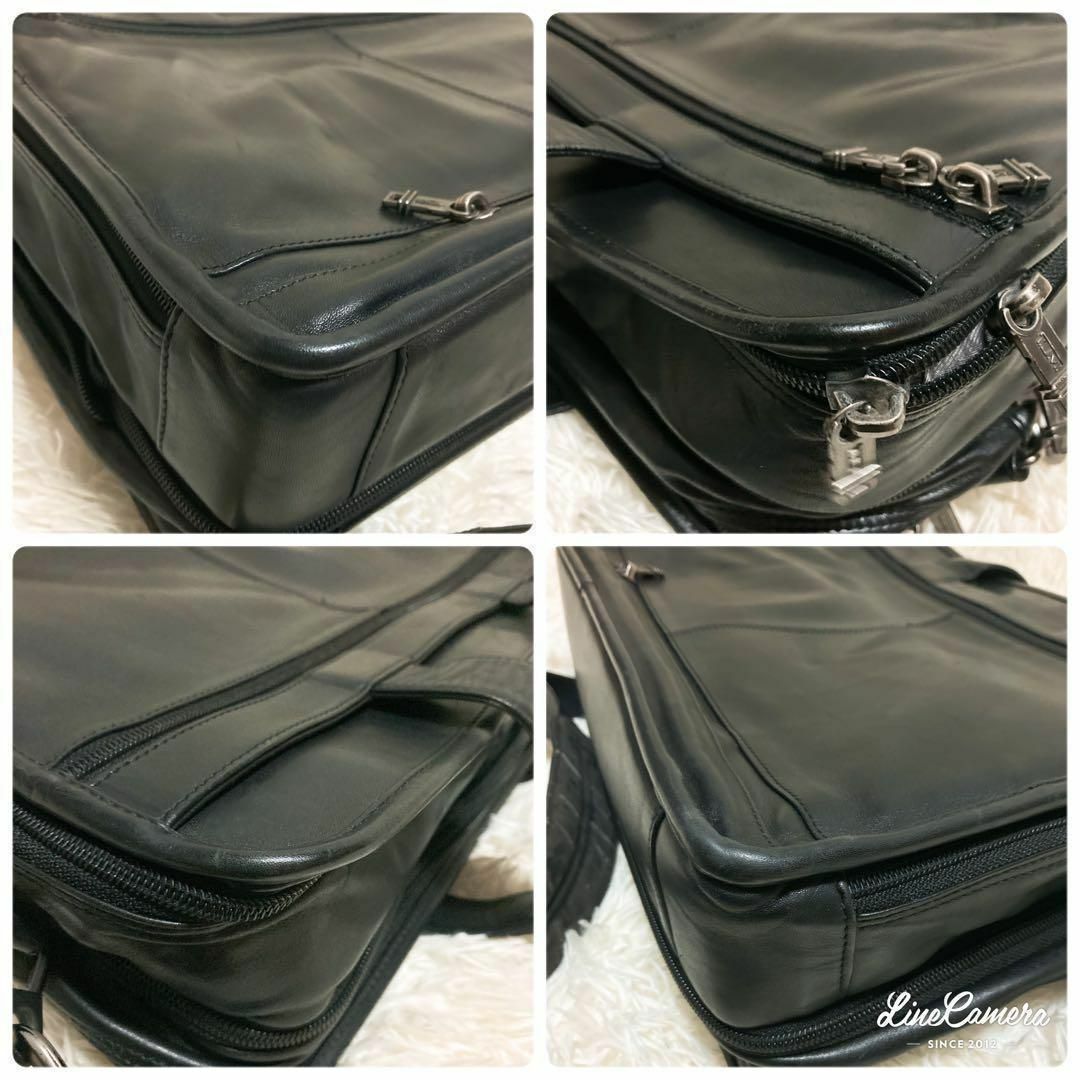 TUMI 2way オールレザー ブリーフケース 黒 ビジネス 96041D4