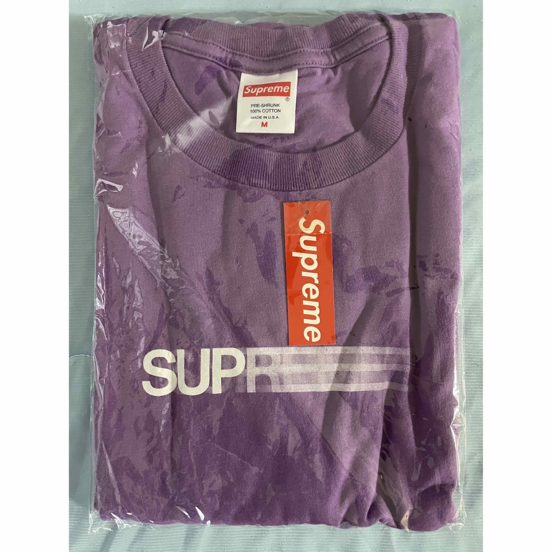 20SS SUPREME Motion Logo Tee 紫M