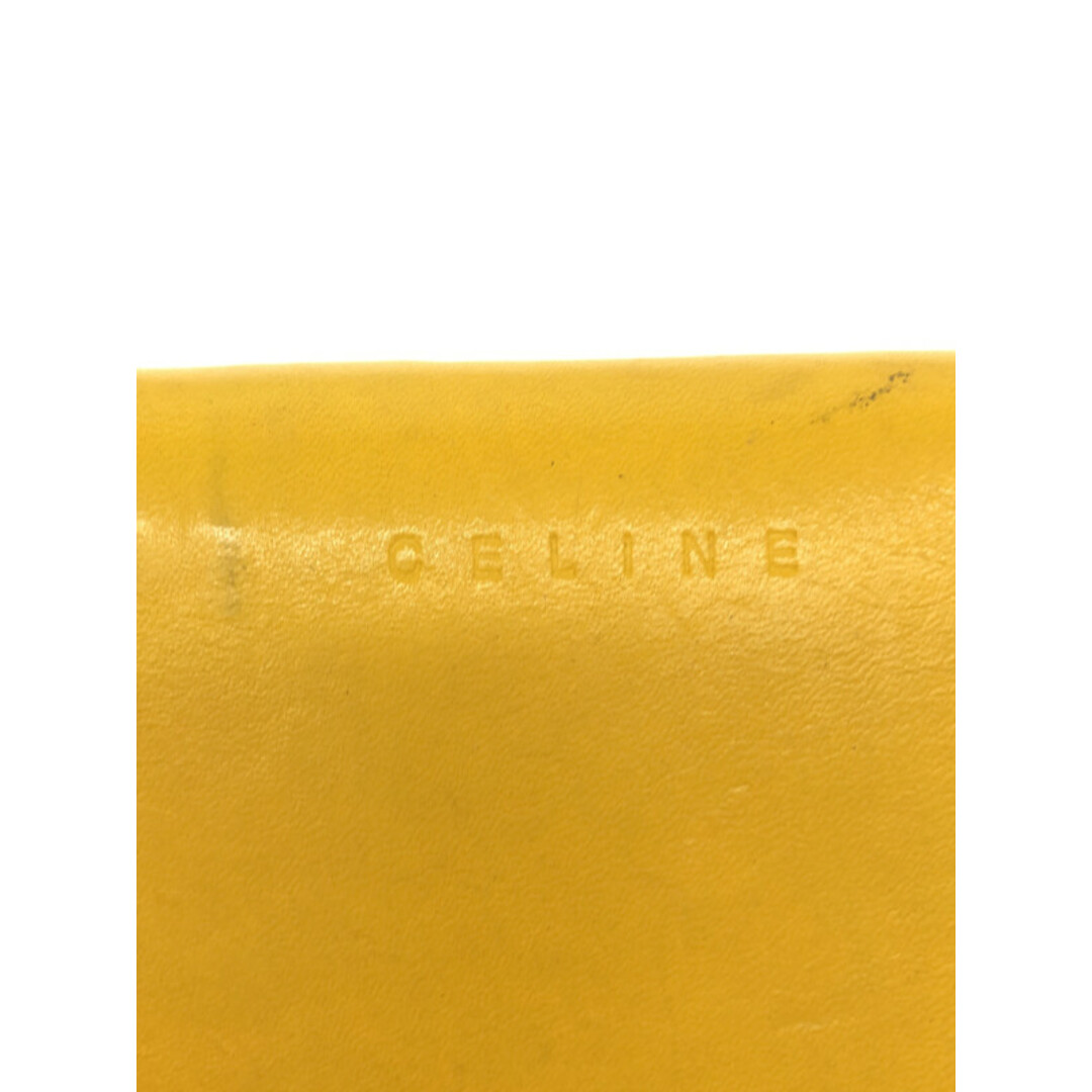 celine(セリーヌ)のCELINE セリーヌ フラワーモチーフレザーウォレット イエロー メンズのファッション小物(その他)の商品写真