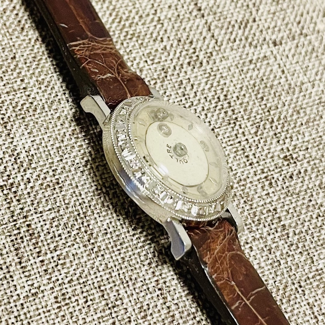 Jaeger-LeCoultre(ジャガールクルト)のLeCoultre レディース アンティーク ミステリーダイヤル 14K レディースのファッション小物(腕時計)の商品写真