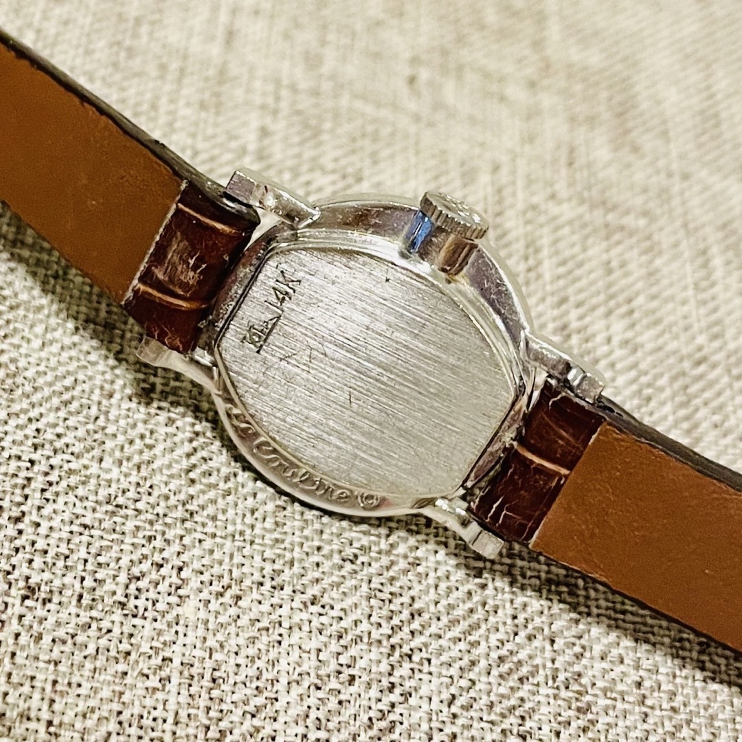 Jaeger-LeCoultre(ジャガールクルト)のLeCoultre レディース アンティーク ミステリーダイヤル 14K レディースのファッション小物(腕時計)の商品写真